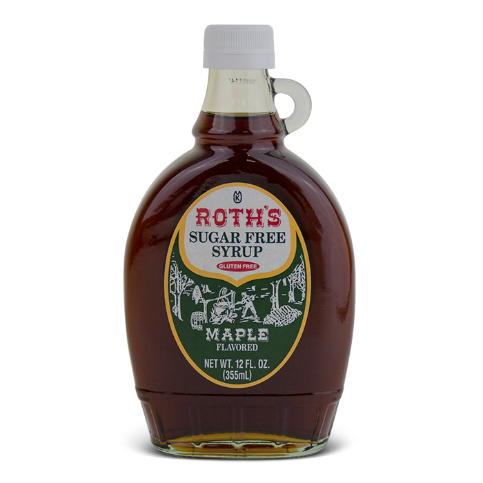 Bottle of Roth's Sugar Free Maple Flavored Syrup